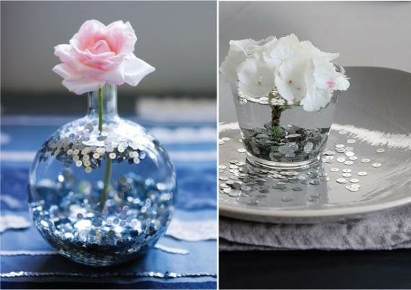 Blumengestecke selber machen Tisch Deko Ideen
