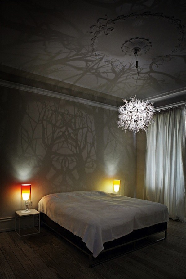 Dekorative Leuchten kronleuchter zauberwald schlafzimmer