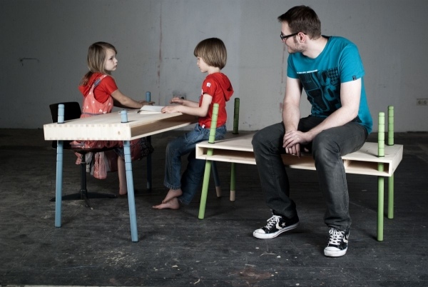 Design Ideen Kindermöbel-in Holz höhenverstellbar