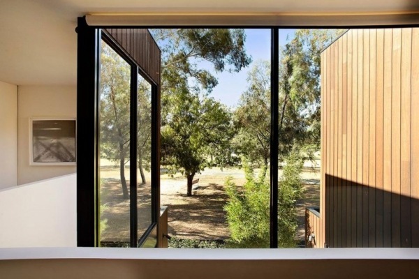 Designer Haus-mit Blick-zum Park-Holz fassadenverkleidung