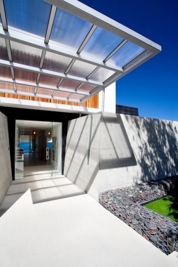 Eingangsbereich Überdachung-Glas Aluminium-Profile-Dach