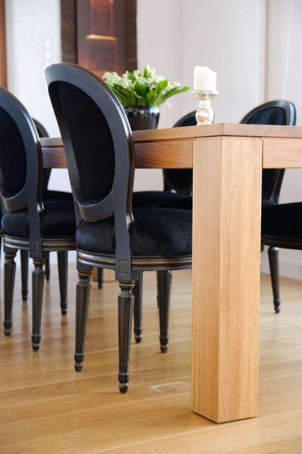 Esszimmer Möbel-Design Luxus Stühle-Schwarz gepolstert