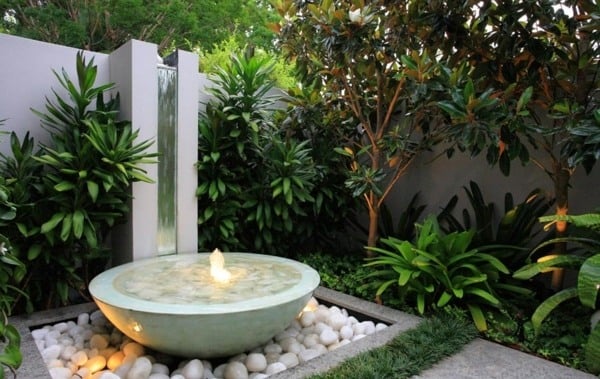 Beleuchtung Ideen Garten Feng Shui Stil gestalten
