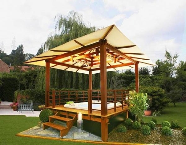 Garten Holz pergola-Design Ideen