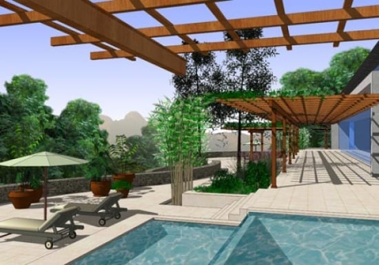 Garten Pergola-Pool Planung-Software Ideen