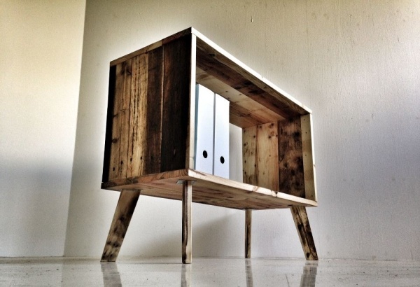 Holzpaletten Möbel Kommode-Beistelltisch Design