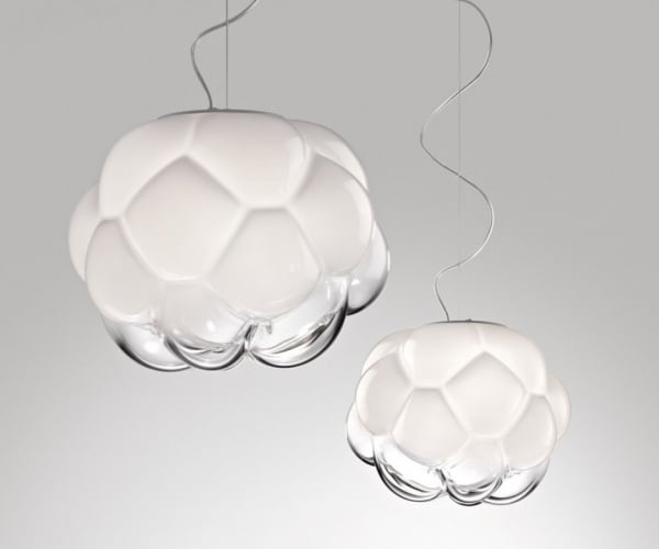 Hängeleuchte Design-Cloudy geblasenes Glas Fabbian