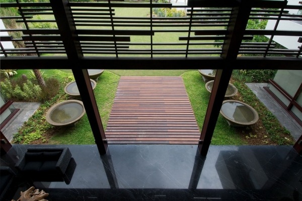 Indien Haus Architektur Terrasse Wasser-Elemente