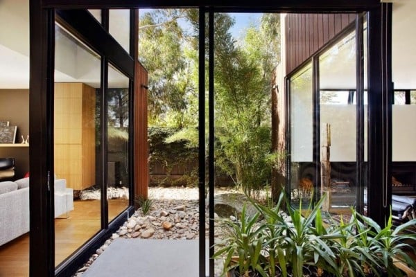 Indoor Garten Glaswand-Haus Design modern