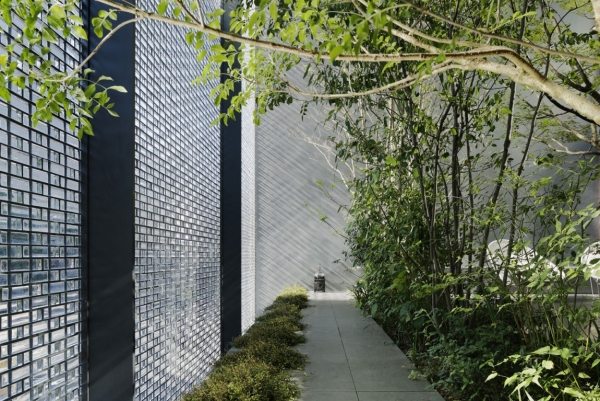 Japanischer Garten Gesatltung-modern Haus Glas-Hiroshima