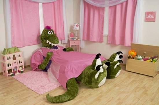 Kinderbett  Spielzeugkasten Bettwäsche Design 