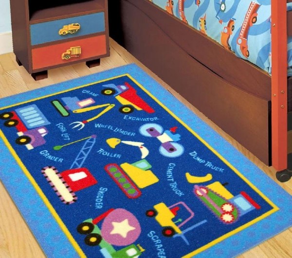 Kinder Teppich Fußmatte Jungenzimmer-Deko Ideen
