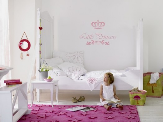 Kinderzimmer kleine Prinzessin einrichten Hochbett