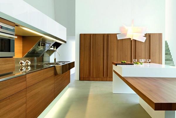 Küchenfronten Echtholz-Pendelleuchte Design-Ideen