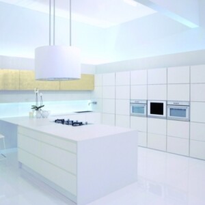 Küche minimalistisch Moderne-Einrichtung Pendelleuchten Design