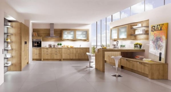 Küchen möbel Design Einrichtung Echtholz-Küchenschränke
