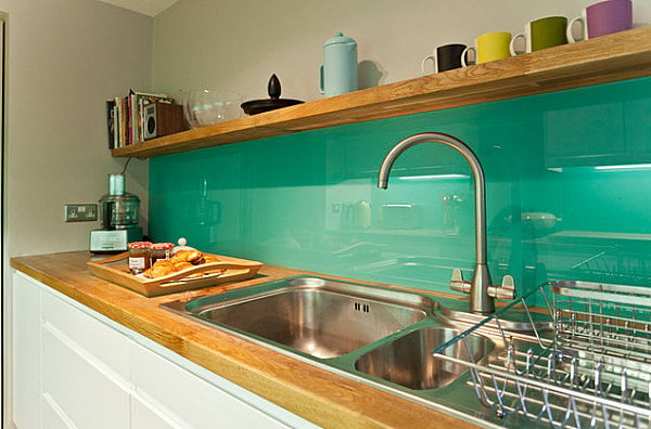 Küchenrückwand Smaragdgrün-Farbgestaltung Trends
