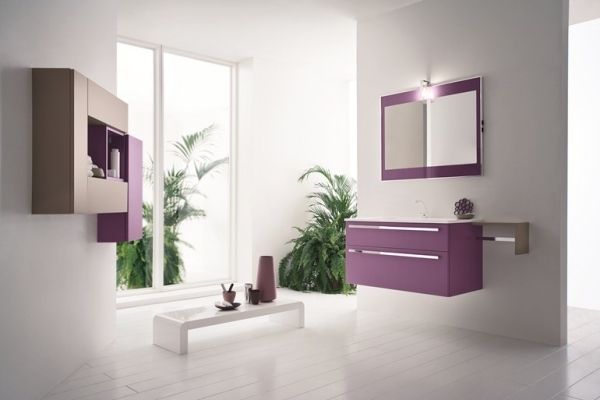 Lila Bad Möbel Moderne-Einrichtung Waschtisch Design