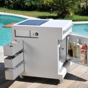 Mini-Outdoor-Küche-kühlschrank-ablagefächer