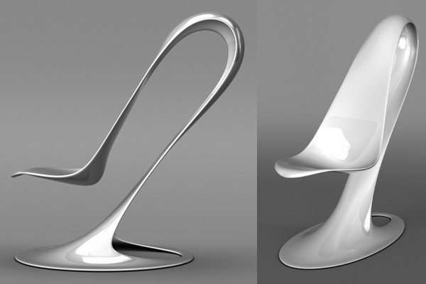 Modernes Möbeldesign-Stuhl Freischwinger Design