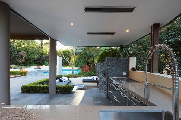 Outdoor Küche Design-moderne Außenräume