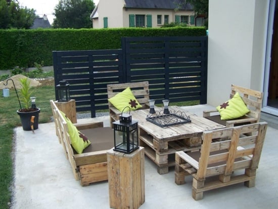 Outdoor Lounge-Möbel Holzpaletten