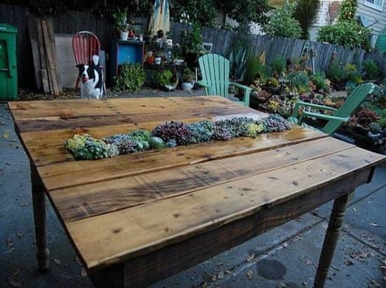 Lounge Outdoor Möbel-aus Holz Paletten DIY