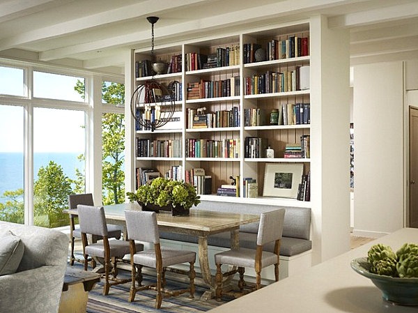 Design Pab Arrange Residence Library, Library Wall In Dining Room