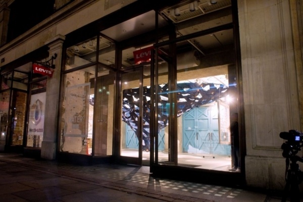 Regent Street London-Kunst Projekt Jeans
