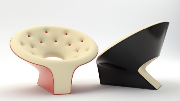 Relax Sessel gepolsterte Möbel Futuristisches-Outfit
