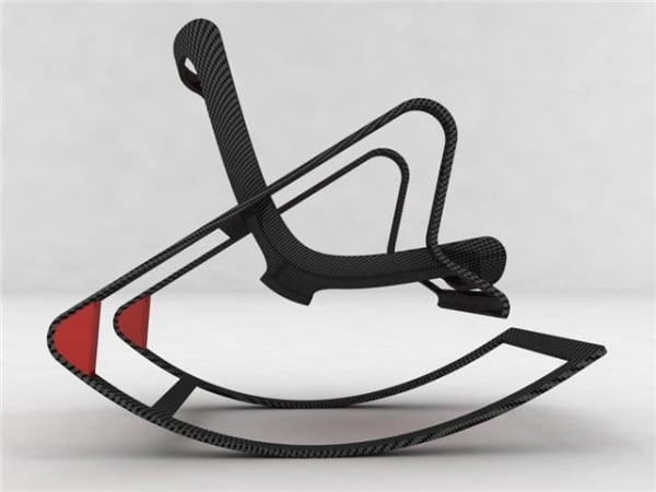 Schaukel Stuhl Design Modern-Ansicht Entwurf