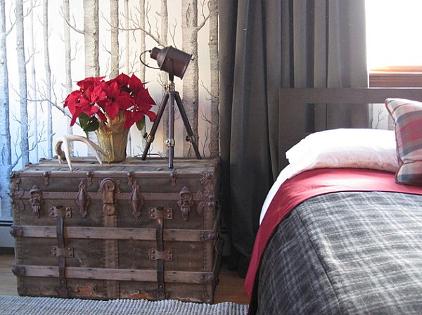 Schlafzimmer Mann gestalten Blumen Karrier Bettdecke