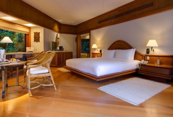 Schlafzimmer schlichtes Innendesign-Hotel Design Innenarchitektur