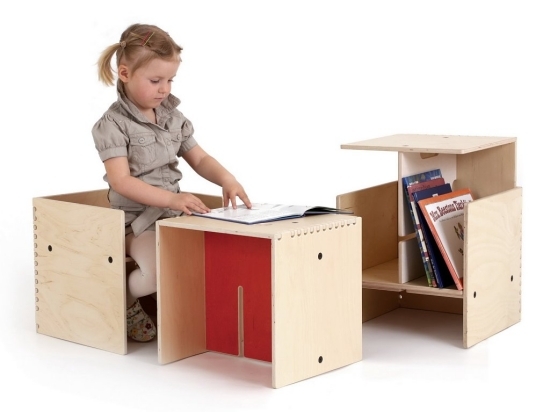 Schreibtisch modular Kindermöbel-Design Innovation