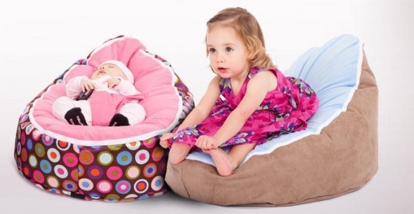 Sitzsack für Kinder-rosa Gemustert-Design möbel