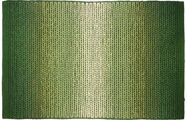 Strick Teppich-Ombre grün Trend