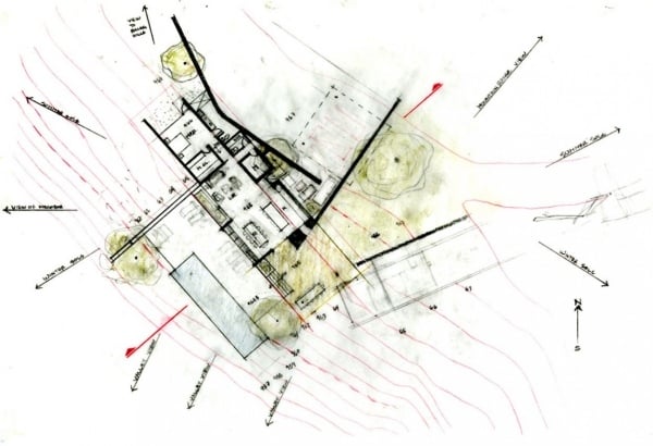 architekturplan designer flachdachhaus im modernen baustil