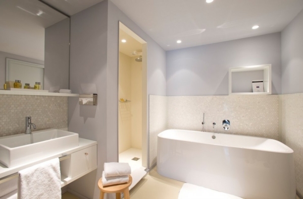 badezimmer weiß hotel design casadelmar in korsika