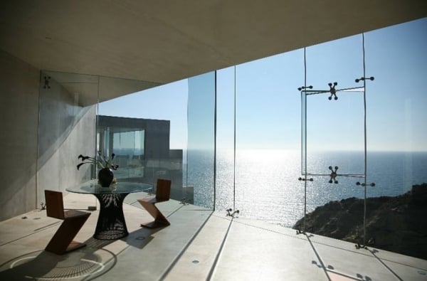 casa ensueno moderne vorhangsfassaden glas meeresblick