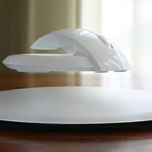 ergonomisches Design Computermaus weiße Farbe levitierend