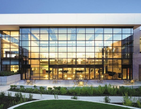 glas vorhangsfassaden landschaft moderne architektur
