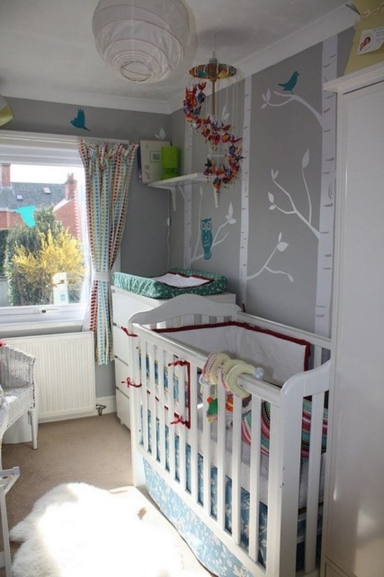 graue nuancen ideen für kleines babyzimmer gestalten