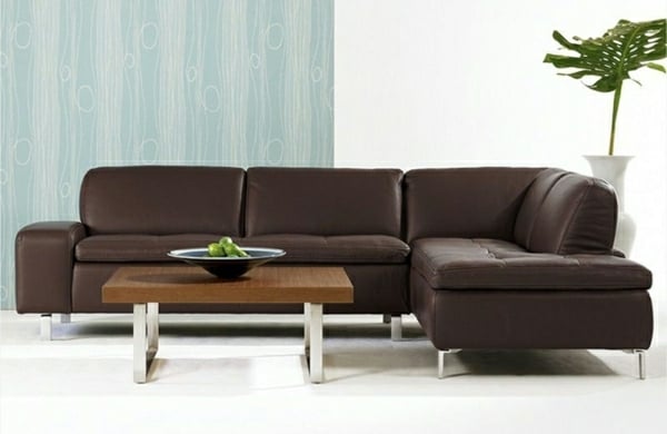 Wohnzimmer Farben braunes Schillig Sofa Design