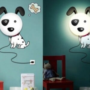 hund-wandleuchte-ideen-für-designer-lampen-im-kinderzimmer