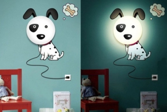 hund wandleuchte ideen für designer lampen kinderzimmer