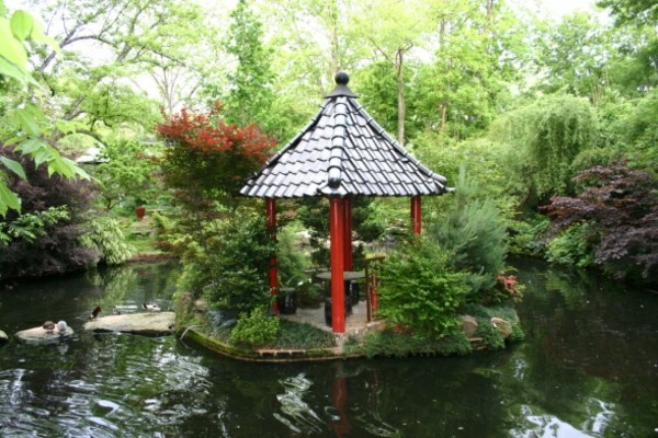 klein offen Pavillon Garten Feng Shui