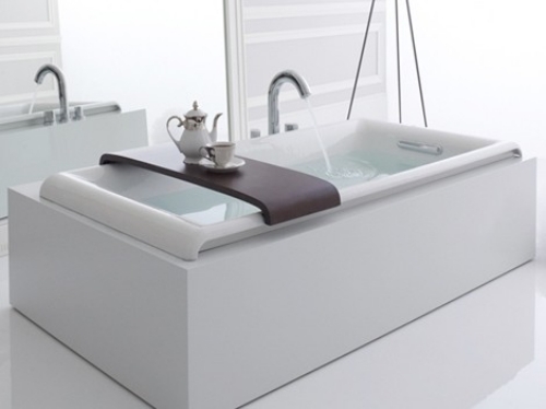 kohler holzbrett badewanne designs fürs moderne bad