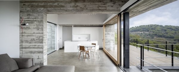 minimalistische küche designer villa im mediterranen stil