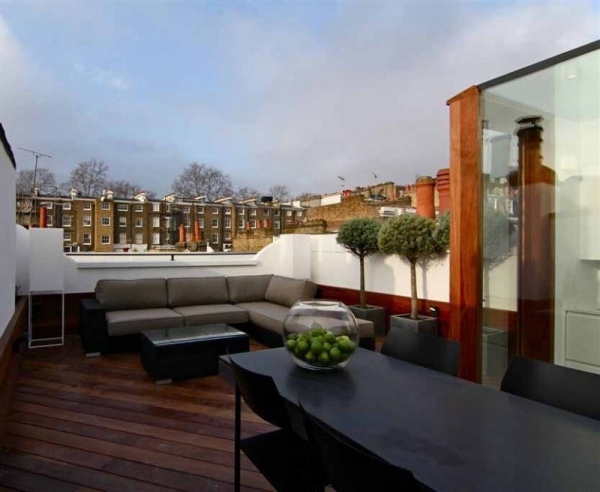 moderne hausrenovierung london einrichtung terrassenmöbel