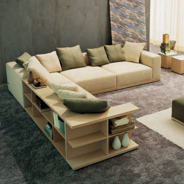  sofa designs mit integrierten regalen SQUARE Giuseppe Bavuso